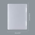 thumbnail image 5 of Milue Transparent Plastic Storage Box A4 File Box Document Organizers for School Home, 5 of 18