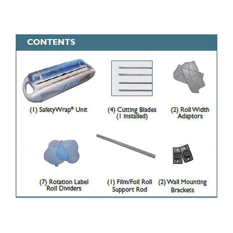 San Jamar SW1218 Saf-T-Wrap Film / Foil Dispensing Station