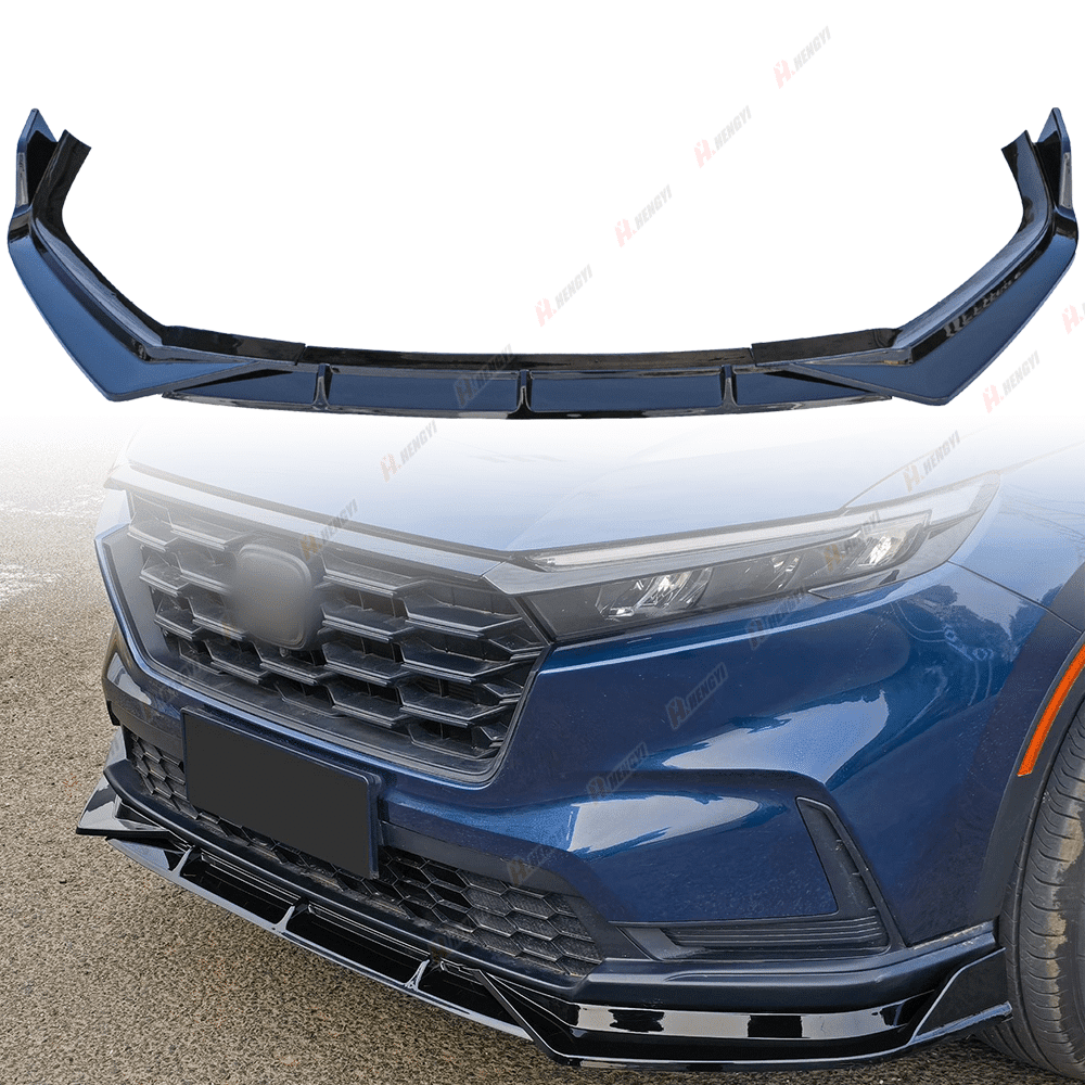 3pcs Set Front Bumper Lip for Honda CR-V CRV 6th 2023, Front Spoiler Diffuser Front Splitter Lip Body Kit Spoiler, Glossy Black