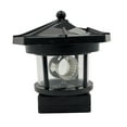 thumbnail image 1 of koolsoo Solar Lighthouse Rotating Lamp LED Solar Light Garden Pond Decoration Black, 1 of 7
