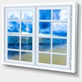 thumbnail image 2 of Closed Window to Blue Seascape - Oversized Landscape Wall Art Print, 2 of 3