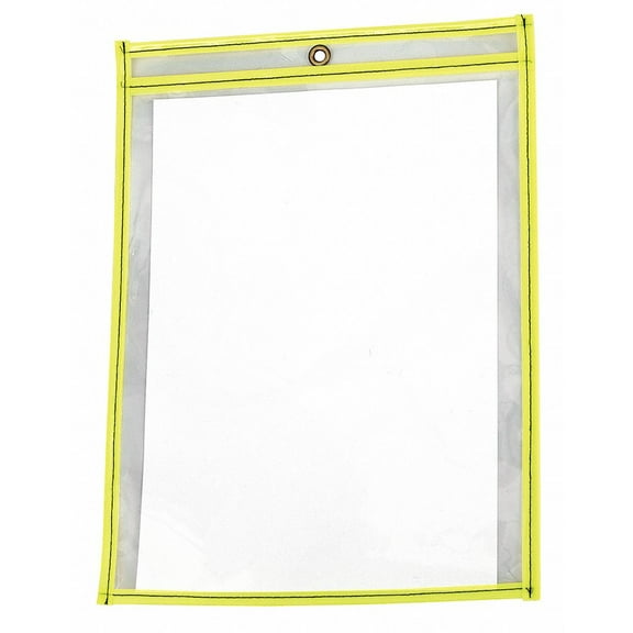 Sim Supply Shop Ticket Holder,Neon Yellw,PK15 4YNR7 4YNR7 ZO-G3198772