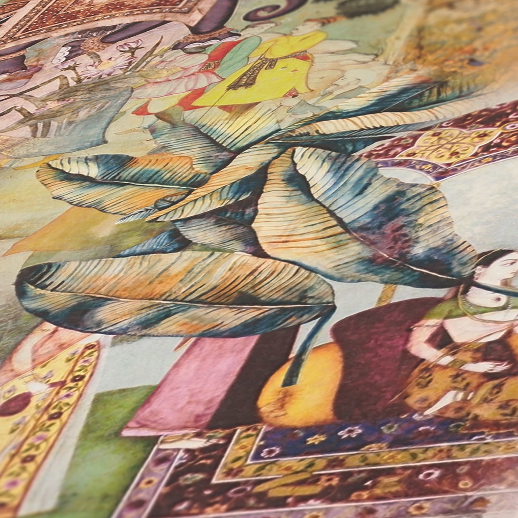 AS Creation Fenmore Olive Indian Safari Wallpaper