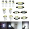 thumbnail image 5 of EPOTOOR 14 piece white LED bulb interior light kit 6500K LED Bulbs Kit T10 & 31mm Map Dome + License Plate LED bulb, 5 of 7