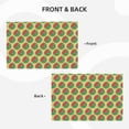 thumbnail image 3 of Rocae Summer Watermelon Printed Heat Resistant Place Mats,Classic Hemstitch Cloth Fabric Placemats Imitation Linen Place Mat Table Mats 18x12 inch, 3 of 5