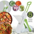 thumbnail image 2 of Hauz - Hachoir Mandoline Réglable Safe-Slice avec 5 Lames Différentes, Sans BPA, Vert, 2 of 3