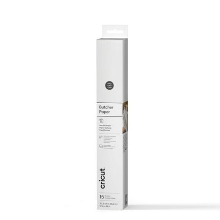 Cricut Butcher Paper, White, 12" x 14", Roll