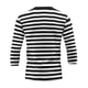 thumbnail image 4 of Ceisia Men's Spring Summer Casual Regular Fit Crew Neck Three-Quarter Sleeve T-Shirt Multi-Color Striped Cotton-Like Jersey Stretch Fabric Black XXL Gifts, 4 of 6