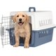 thumbnail image 1 of Jaula Transportadora para Gato Perro Caja de Viaje para Mascotas Jaulas para Viaje Transportadora para Perro Chico y Mediano (Gris/Blanco), 1 of 7