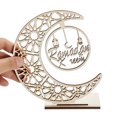 thumbnail image 4 of xiaxaixu Eid Crafts Night Light, Battery Operated 3D Wooden Moon Shaped LED Light Home Table Decor, 4 of 7