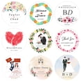 thumbnail image 2 of Pegatinas con logotipo personalizado para boda, pegatinas con diseño personalizado, etiqueta para caja de regalo, fiesta de cumpleaños, 2-7cm, 100 unidades por lote, 2 of 4