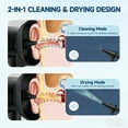 thumbnail image 3 of Morfone Upgraded Ear Wax Removal, 2 in 1 Cleaning & Drying Ear Cleaner, Effective Ear Cleaning Kit with One-Piece Waste Tank, Safe Ear Irrigation with 5 Pressure Settings, IPX7, 3 of 8