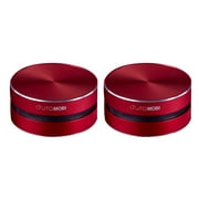 2 Pack Wirelessly BT Speaker Bone Conduction Speakers Mini Portable Loud Stereo Sound Built-in Mic Sound Box Red