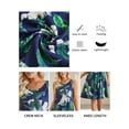 thumbnail image 6 of Fancyglim Women's Summer Casual T Shirt Dresses Tank Vest Beach Dress Leaf 2XL, 6 of 8