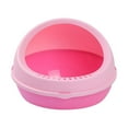 thumbnail image 4 of Caja de arena semicerrada para gatos perfecl orinal portátil rosa, 4 of 8
