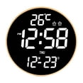 thumbnail image 3 of Elodie Digital Wall Clock Remoting Control Solid Wear Resistant Home Decor for Home Off White Light, 3 of 8