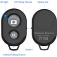 thumbnail image 4 of Jinsinto Wireless Camera Remote Shutter for Smartphones (2 Pack), Remote Control Compatible with iPhone/Android Cell Phone Black, 4 of 4