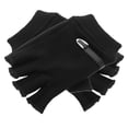 thumbnail image 6 of SOPOTUTU 1Pair Soft Warm Half Finger Gloves Black Touchscreen Gloves for Winter Running Cycling Work, 6 of 8