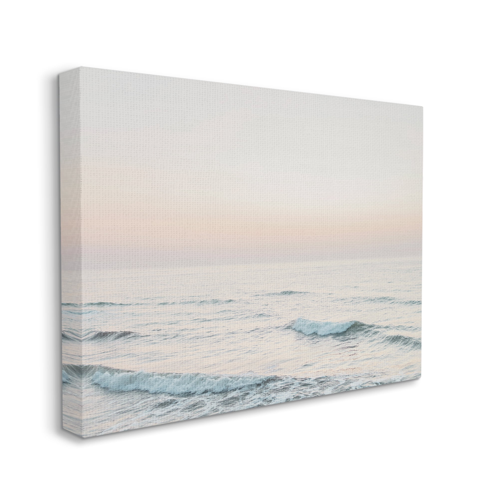 Stupell Industries Rolling Waves Photography Nature Photography Gallery Wrapped Canvas Print Wall Art, 48 x 36