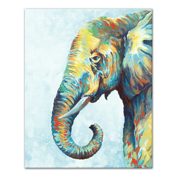 Creative Products Cool Colorful Elephant 24x30 Canvas Wall Art