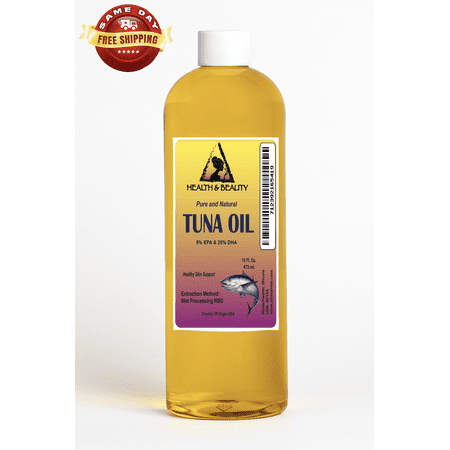 Tuna oil rbd with epa & dha all natural by h&b oils center 100% pure liquid 64 oz