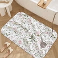 thumbnail image 3 of 1pc Floral Pattern Fabric Absorbent Non-Slip Bathroom Thickened Flannel Rug Decor,Soft,Quick Drying,Suitable For Indoor/outdoor Use,Bathrooms,Bedrooms,Kitchens,Terrace,Laundry Rooms,16"x24", 3 of 9