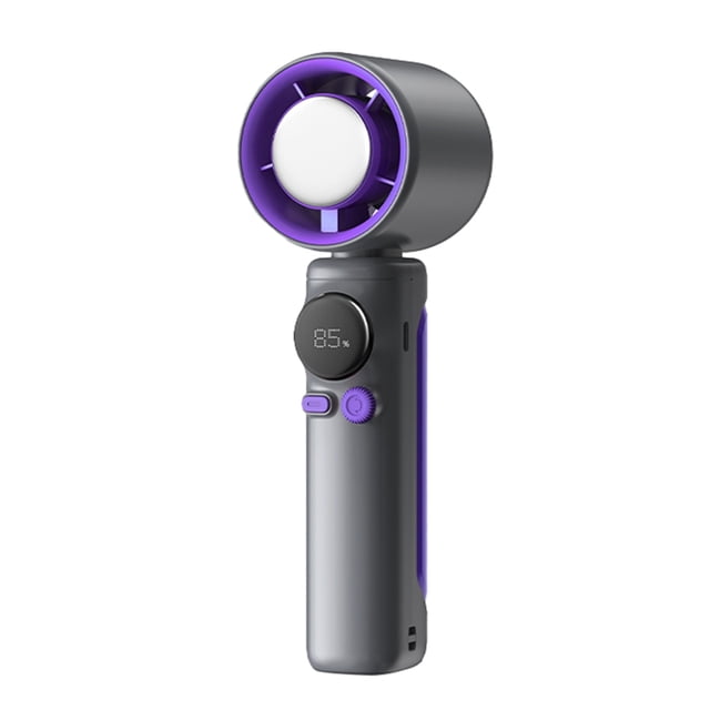 Ventilador Turbo Portátil de Mano para Exteriores, con 100 Velocidades, para Colgar Al Cuello, con Carga USB, Ideal para Deportes Al Aire Libre, Viajes y Camping.
