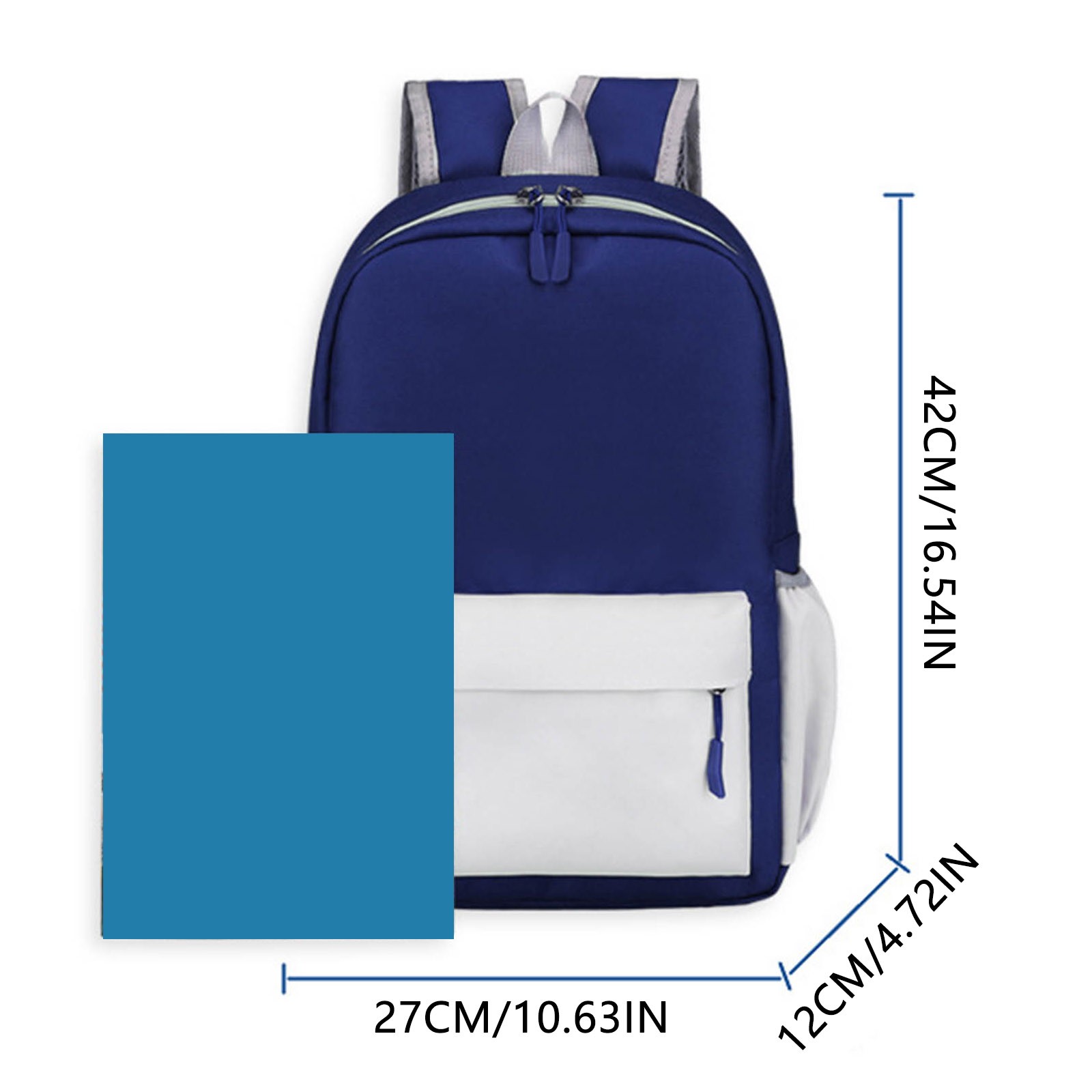 Mochila escolar para niños, ligera, para niños y niñas, para viajes y estudio diario, diseño cómodo, talla única 3