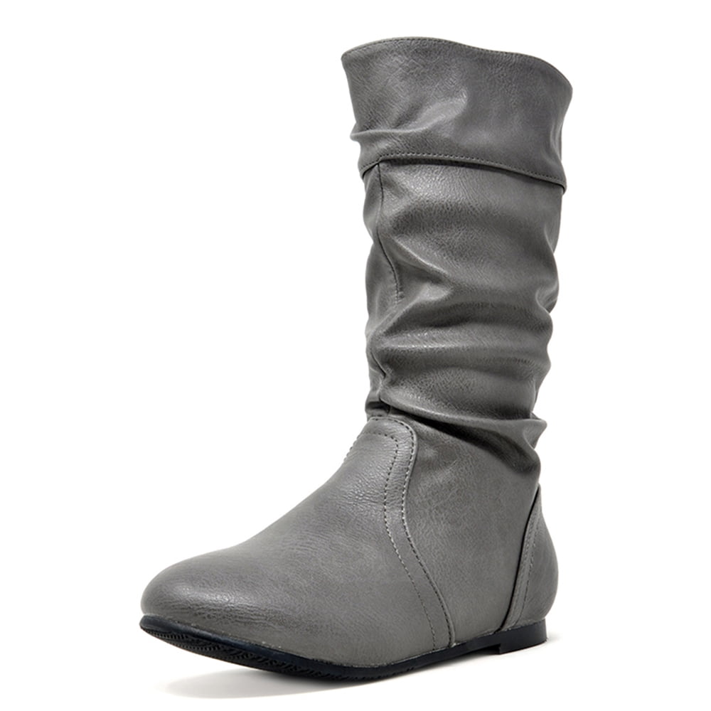 DREAM PAIRS Girl's Faux Fur Lined Knee High Winter Riding Boots(Toddler