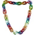 thumbnail image 2 of Giant Big Chain Rapper Rainbow Necklace Costume Accessory, 2 of 2