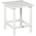 thumbnail image 2 of Outsunny 15" Patio End Table, HDPE Plastic, White, 2 of 9
