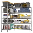 thumbnail image 5 of Tcbosik 69.7''W Metal Shelf, 5-Tier Wire Shelving Unit, Adjustable Kitchen Pantry Storage Rack, Commercial Shelf for Garage Organizer, 69.69"L x 15.75"W x 70.87"H, Chrome, 5 of 6