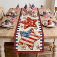 4th of July Table Runner Independence Memorial Day Patriotic Theme — free download