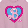 thumbnail image 3 of Barbie the Movie - Heart Crest - Women's Racerback Tank Top, 3 of 5
