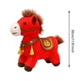 thumbnail image 3 of Horse Plush Toys Cuddly Pillow Cushion Stuff Dolls Huggable Cushion Plush Plushie Must Have Cute Toy For Holidays Stuffed Animals Valentine'S Day/Birthday/Holiday Red3 - One Size, 3 of 9