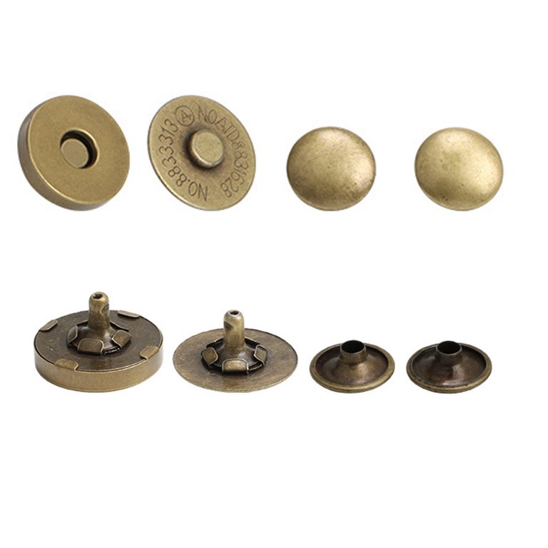 20sets/lot 18MM Magnetic Button Metal Magnet Buttons for Handbags