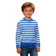 thumbnail image 2 of WOYY Boys Striped Crew Neck Sweatshirt Casual Long Sleeve Pullover Sweatshirt, Sizes 3-14, 2 of 4