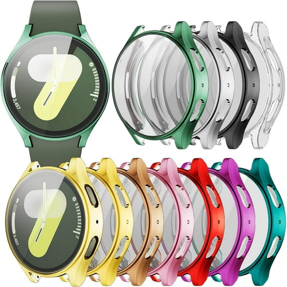 KOMI Screen Protector Case for Samsung Galaxy Watch 7 44mm, Anti-Scratch Soft TPU Full Protection Cover, 10-Pack