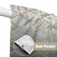 thumbnail image 4 of Sage Green Geometric Swag Valances for Windows, Kitchen Window Curtains Over Sink, Modern Abstract Gradient Marble Window Treatment Curtains for Living Room/Bedroom Curtains 2 Panel Sets 36"x45", 4 of 8