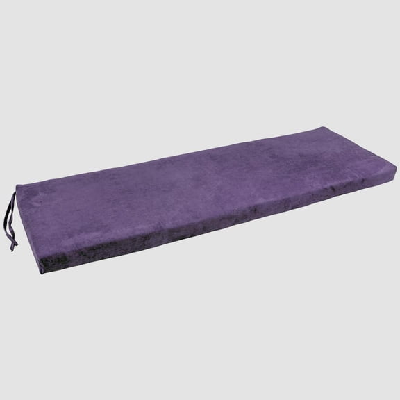 63-inch by 19-inch Solid Microsuede Bench Cushion 963X19-MS-UV