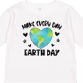 thumbnail image 4 of Inktastic Make Every Day Earth Day with Hearts and Stars Boys or Girls Long Sleeve Toddler T-Shirt, 4 of 5