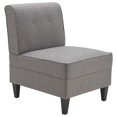 thumbnail image 2 of Serta Copenhagen Tufted Slipper Chair Gray, 2 of 10