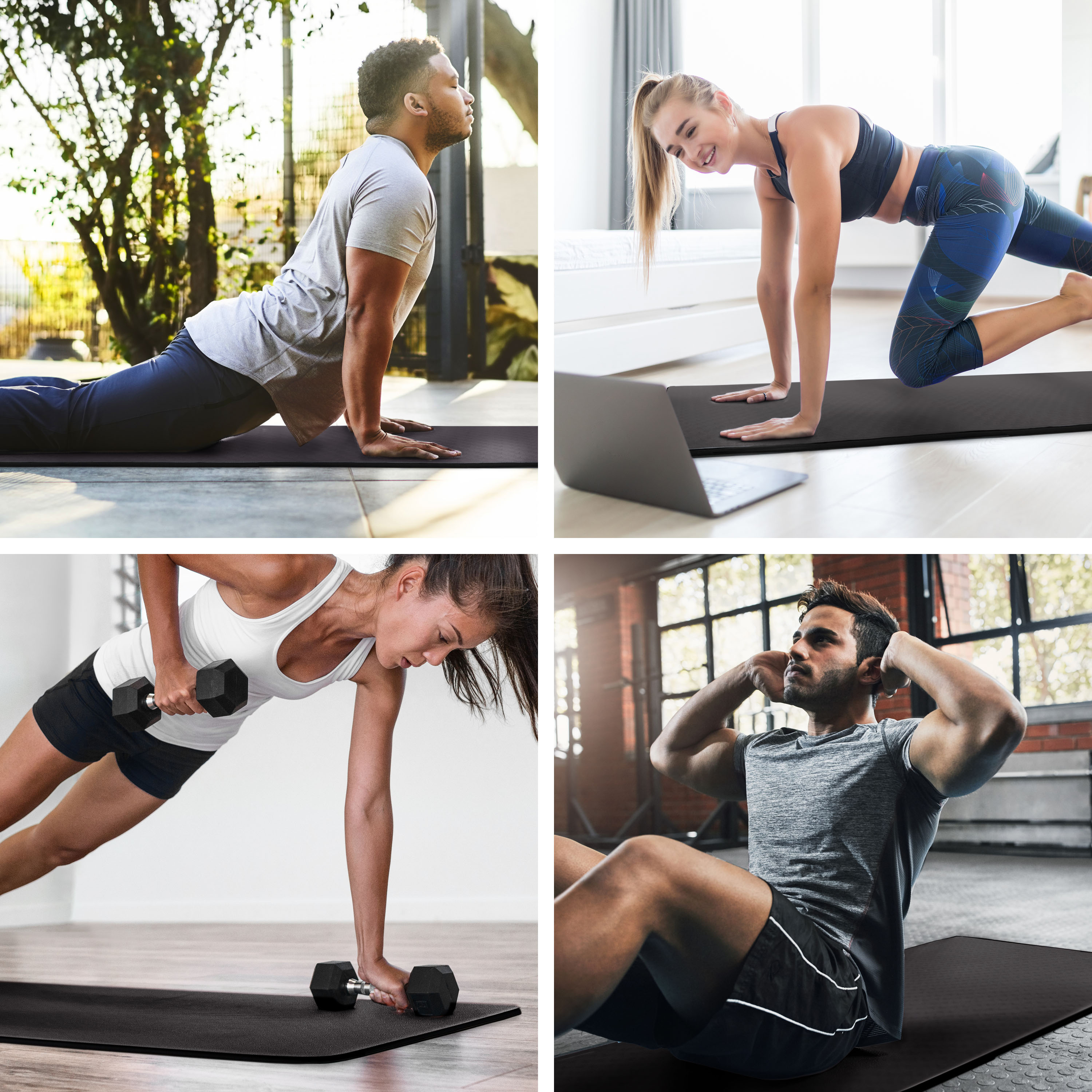 Microdry Deluxe Multi-Purpose Fitness Mat, 12mm, 24" x 72" photo 8