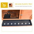 thumbnail image 6 of Wooden Rabbit Hutch 40" Outdoor Bunny Cage with Leakproof Tray & Ramp - Weatherproof Pet House for Rabbits, Guinea Pigs, Ferrets, 6 of 9