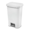 thumbnail image 2 of Sterilite 11.9 Gal Rectangle Step On Trash Kitchen Wastebasket, (4 Pack), 2 of 9