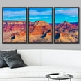 thumbnail image 2 of wall26 Framed Canvas Print Wall Art Set Aerial View of Grand Canyon National Park Nature Wilderness Photography Realism Rustic Colorful Ultra for Living Room, Bedroom, Office - 24"x36"x3 Bl, 2 of 5