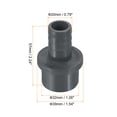 thumbnail image 2 of Unique Bargains UPVC Reducer Pipe Fitting 32mm OD 20mm Barbed, 2 Pack Straight Coupling Adapter Connector, Grey, 2 of 5