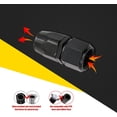 thumbnail image 3 of GFDYREE 1 Pack Raccord de Tuyau en Aluminium AN6, Conversion de Refroidissement d'Huile Automobile Rotative, Raccord de Refroidissement Rapide Détachable, Adaptateur Étanche pour Véhicule (Noir #Droit), 3 of 6