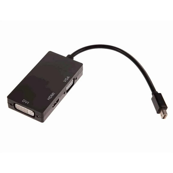 AYA 3 in 1 Thunderbolt Mini Display Port DP to DVI VGA HDMI Adapter Cable Converter