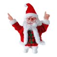 thumbnail image 1 of Rock Christmas Music Dancing Elderly Plush Doll Toys Xmas Santa Claus Ornaments Decoration Children Toys heqiyong LED, 1 of 2